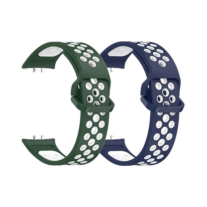 Valente Breathable Silicone Sport Strap for Samsung Galaxy Fit 3 – Comfort and Durability Combined (Pack of 2)