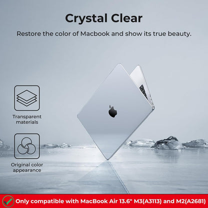 Valente MacBook Air 13.6 M2 M3 case keyboard cover silicone sleeve protection