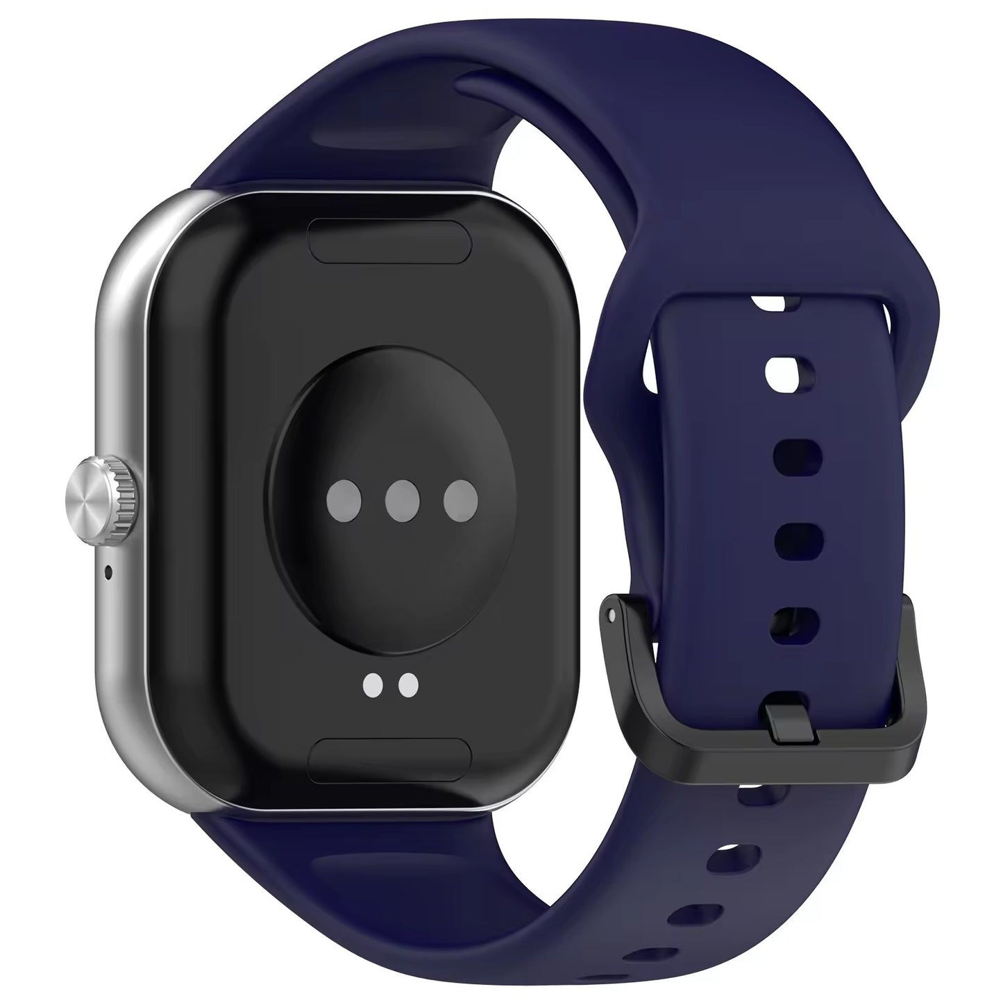 Valente Silicone Strap Compatible with Redmi Watch Move | Soft Replacement Watch Band | Adjustable Sport Wrist Band with Secure Buckle (pack of 2)