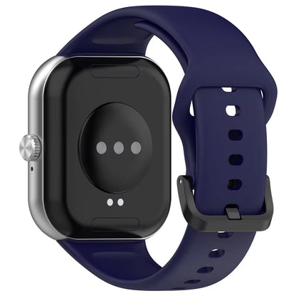 Valente Silicone Strap Compatible with Redmi Watch Move | Soft Replacement Watch Band | Adjustable Sport Wrist Band with Secure Buckle (pack of 2)