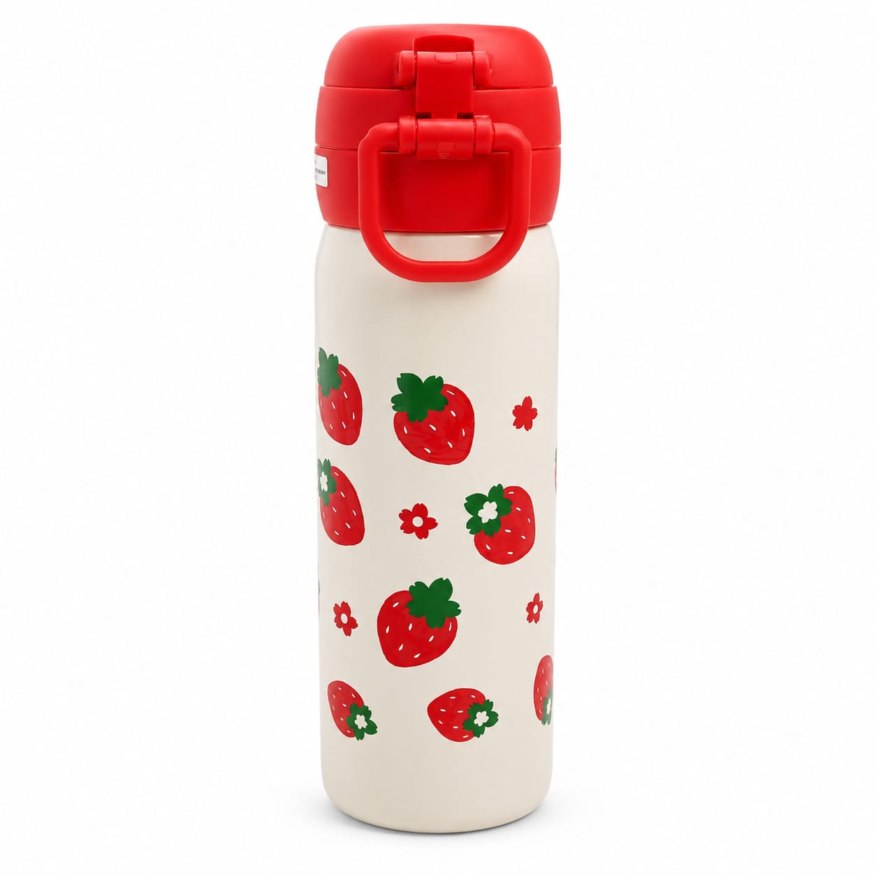 Valente 600ml Double Drink Stainless Steel Thermos Water Bottle for Kids, Double Drinking Lid, Portable Insulated Metal Water Cup, Leak Resistant Flask, Suitable for Boys and Girls, School, Travel & Daily Use