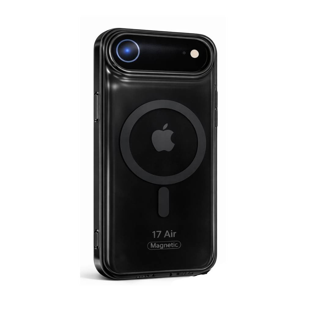 Valente iPhone 17 Air magnetic case black strong MagSafe ring shockproof view