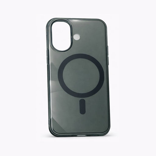 Valente iPhone 17 magnetic transparent case black strong MagSafe ring shockproof