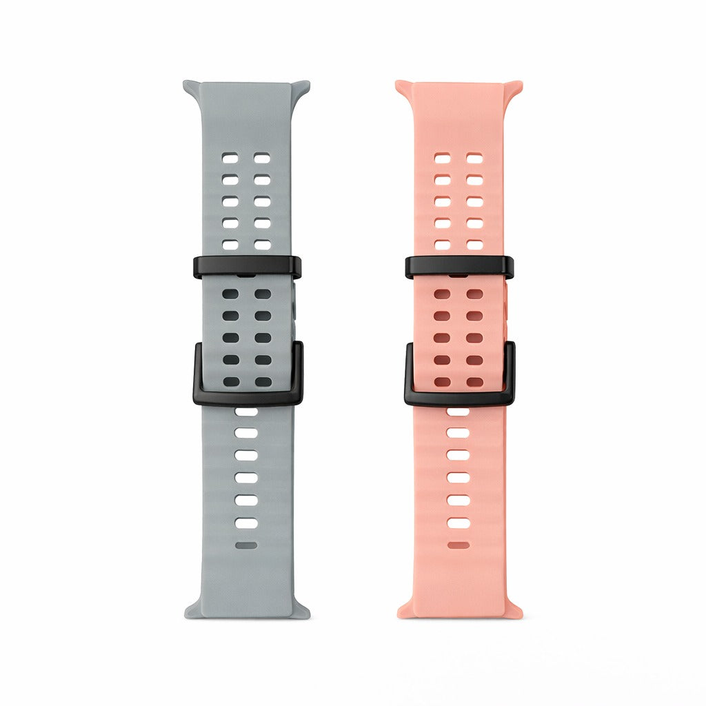 Valente Breathable Sport Bands for Samsung Galaxy Watch Ultra - Lightweight, Durable Design (Pack of 2)