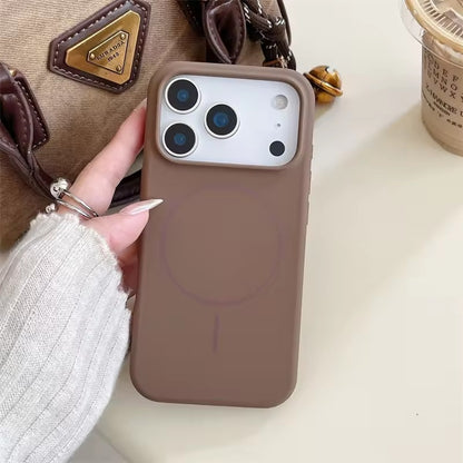 Valente Silicone Magnetic Back Case Compatible with iPhone 17 pro Max – Soft Touch Shockproof Protective Cover