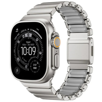 Valente Metal Strap Compatible with Apple Watch Series 8/7/6/5/SE/Ultra/Ultra 2 (42mm/44mm/45mm/49mm) | Premium Stainless Steel Watch Band with Adjustable Links