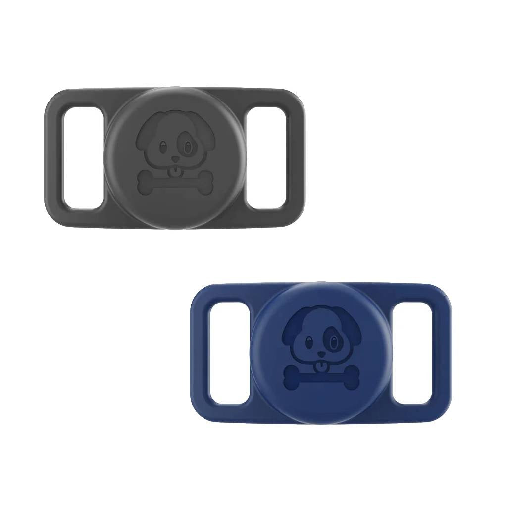 Valente AirTag dog collar holder pack of 2 all colour pair options display