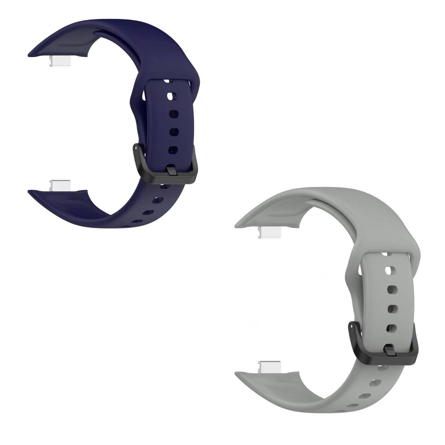 Valente Silicone Strap Compatible with Redmi Watch Move | Soft Replacement Watch Band | Adjustable Sport Wrist Band with Secure Buckle (pack of 2)