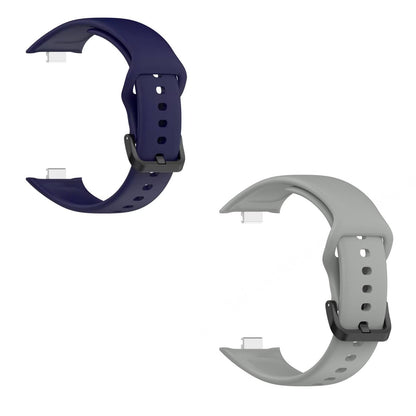 Valente Silicone Strap Compatible with Redmi Watch Move | Soft Replacement Watch Band | Adjustable Sport Wrist Band with Secure Buckle (pack of 2)