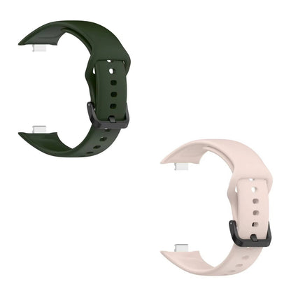 Valente Silicone Strap Compatible with Redmi Watch Move | Soft Replacement Watch Band | Adjustable Sport Wrist Band with Secure Buckle (pack of 2)
