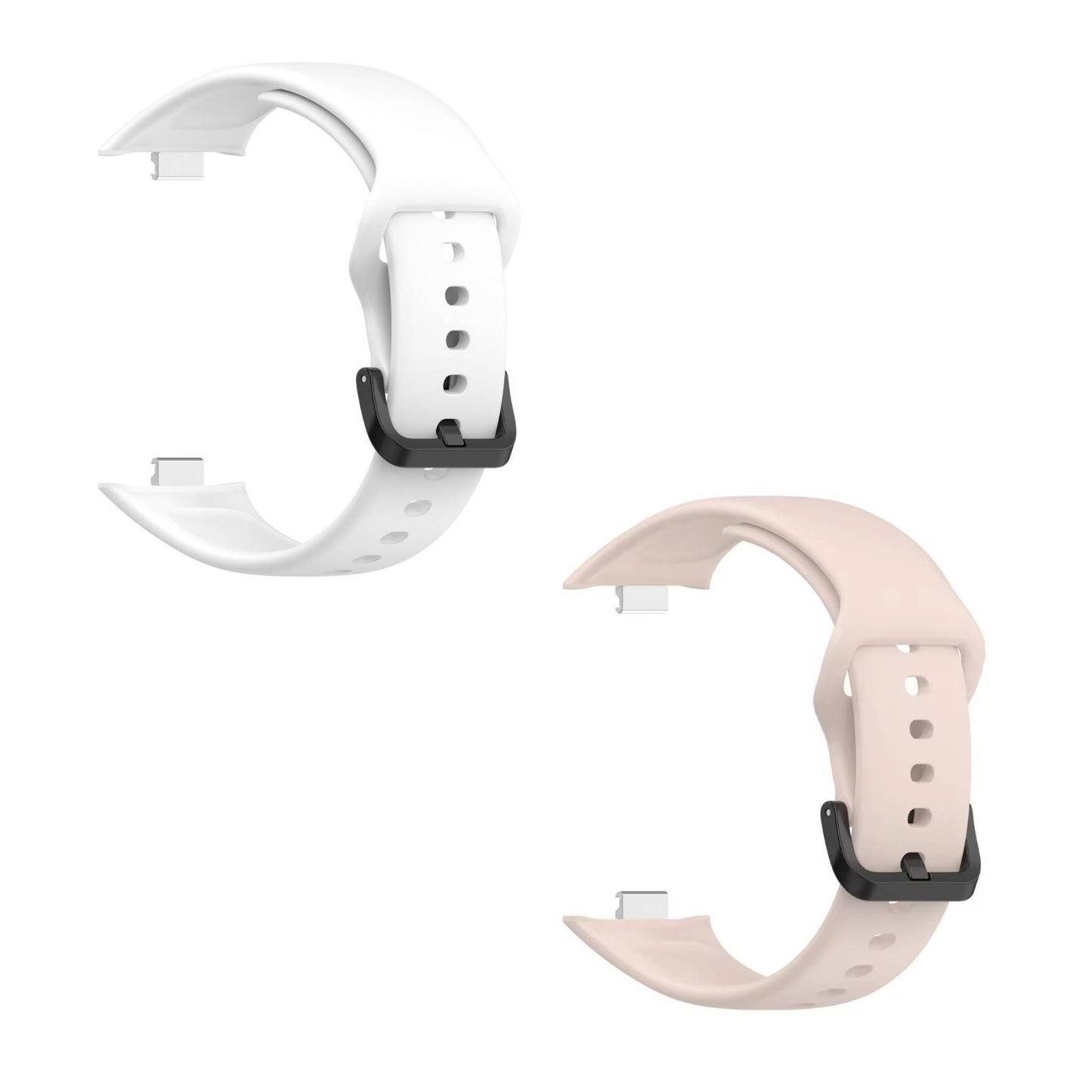 Valente Silicone Strap Compatible with Redmi Watch Move | Soft Replacement Watch Band | Adjustable Sport Wrist Band with Secure Buckle (pack of 2)
