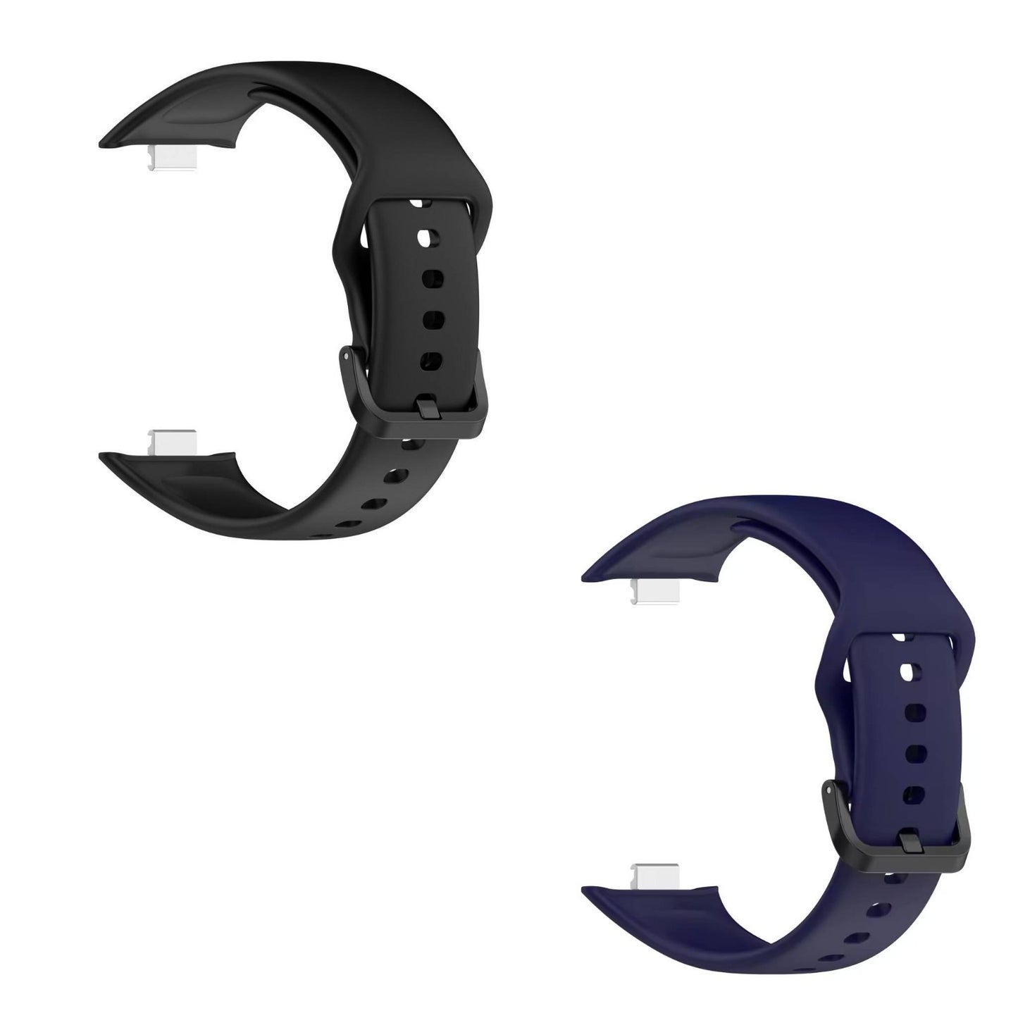 Valente Silicone Strap Compatible with Redmi Watch Move | Soft Replacement Watch Band | Adjustable Sport Wrist Band with Secure Buckle (pack of 2)