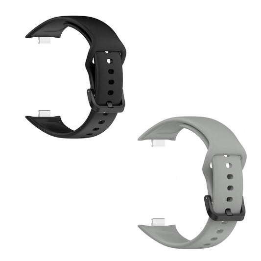 Valente Silicone Strap Compatible with Redmi Watch Move | Soft Replacement Watch Band | Adjustable Sport Wrist Band with Secure Buckle (pack of 2)