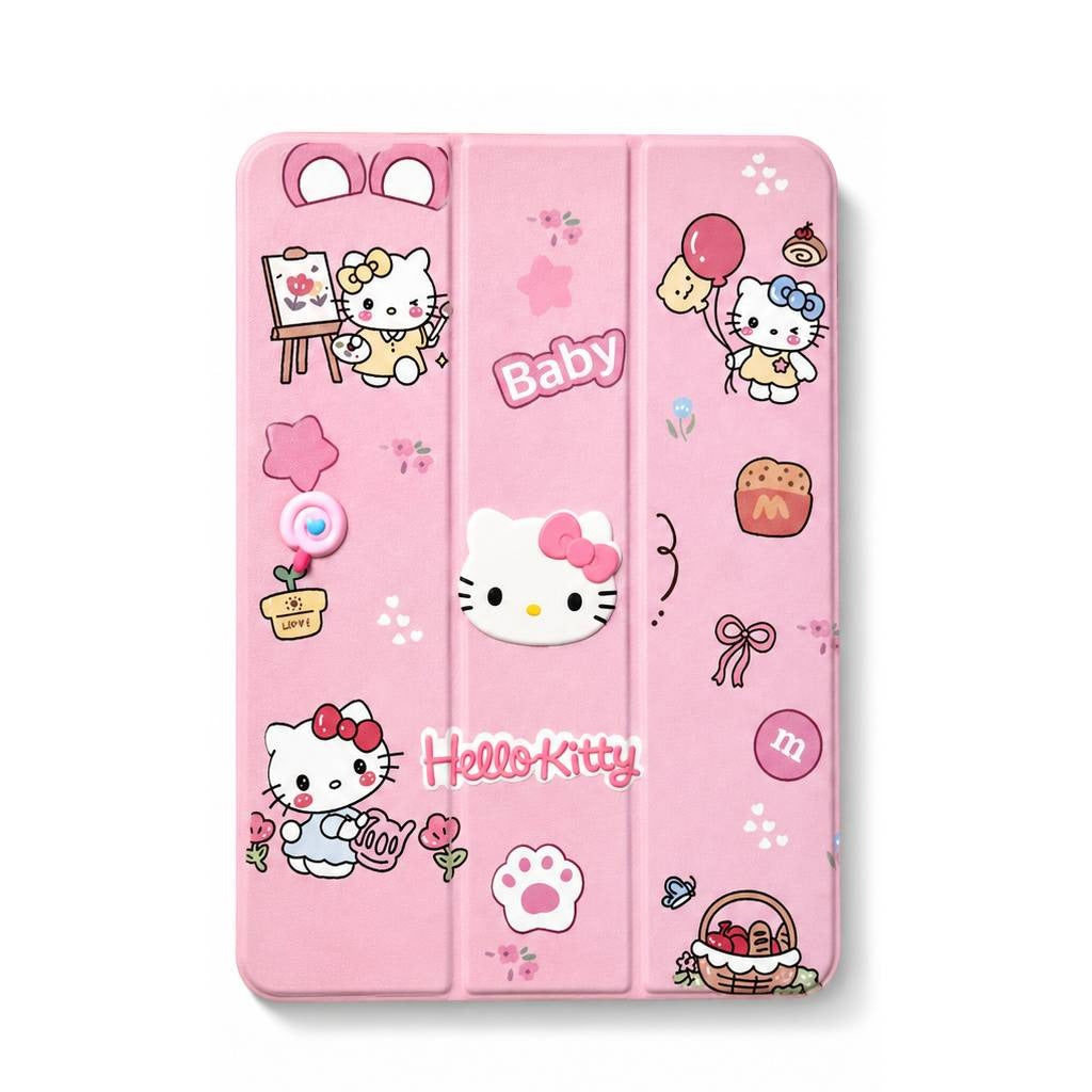 Valente Cartoon Smart Flip Case Compatible with iPad 10.9 (2022/A16) | Protective Stand Cover with Auto Sleep/Wake | Shockproof Tablet Case