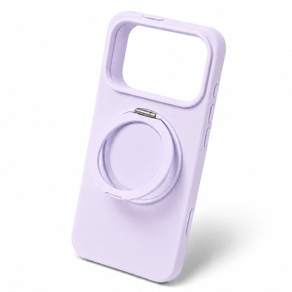 Valente Premium Soft Silicone Case Compatible with iPhone 17 Pro with Magnetic Ring Stand | Shockproof Slim Protective Back Cover