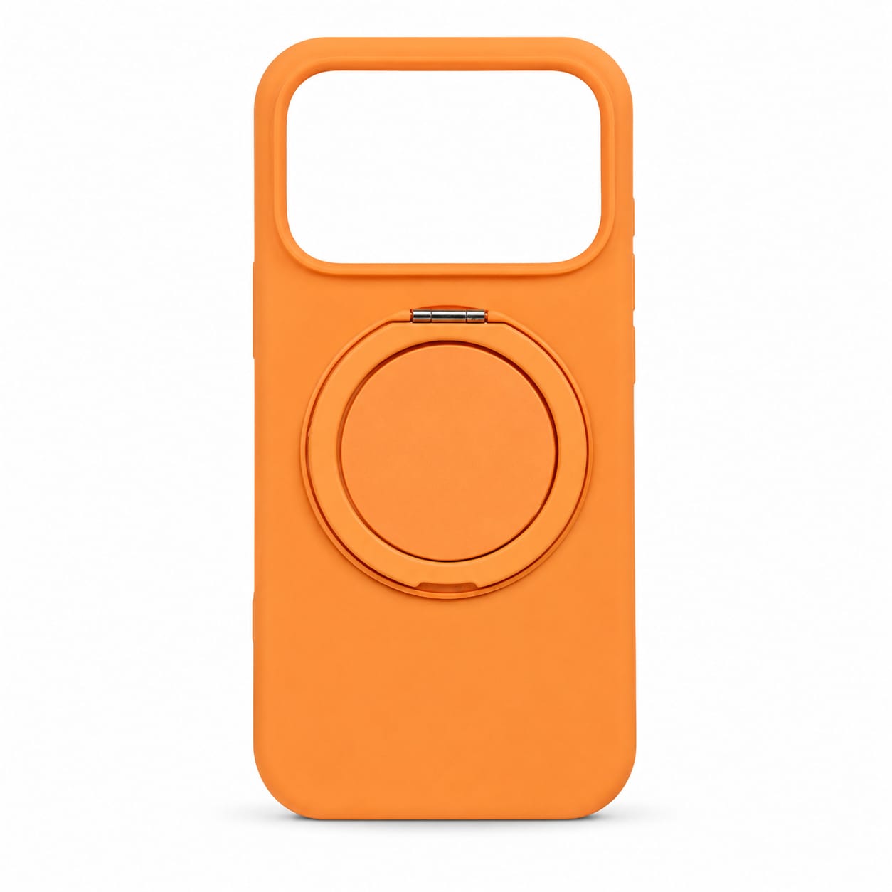 Valente Premium Soft Silicone Case Compatible with iPhone 17 Pro with Magnetic Ring Stand | Shockproof Slim Protective Back Cover