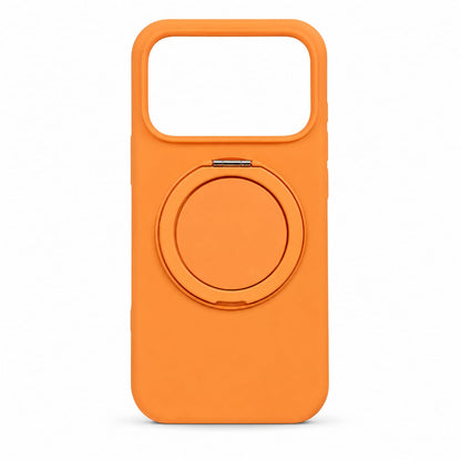 Valente Premium Soft Silicone Case Compatible with iPhone 17 Pro with Magnetic Ring Stand | Shockproof Slim Protective Back Cover