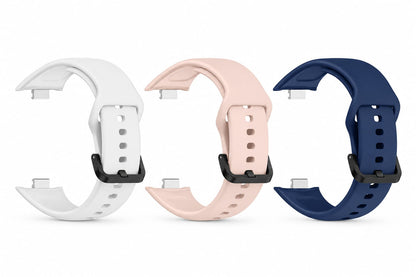 Valente Silicone Strap Compatible with Redmi Watch Move | Soft Replacement Watch Band | Adjustable Sport Wrist Band with Secure Buckle (pack of 3)