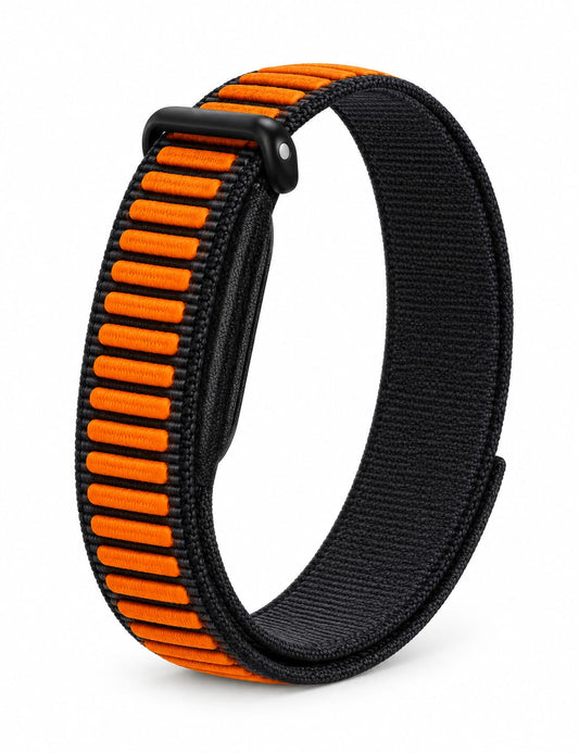Valente Woven Fabric Replacement Wrist Band Compatible with Fitbit Air, Adjustable Nylon Fitness Tracker Strap, Lightweight Breathable Sports Watch Band with Secure Fastening for Daily Wear and Exercise