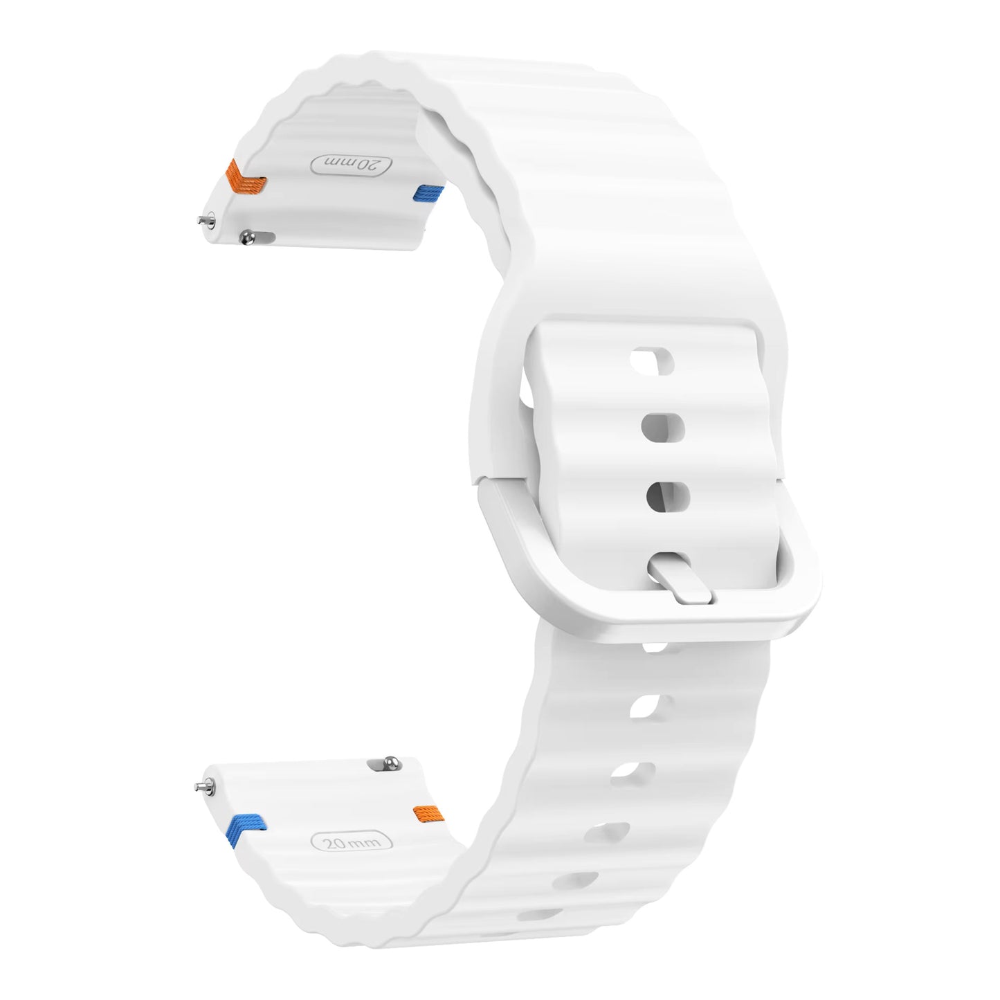 Valente Silicone 22mm Sport Strap Compatible with Noise Twist, Halo 2, Pulse 2 Pro, Macro, Fire-Boltt Phoenix Pro, Ninja Call Pro Max, Boult Trail Smart Watch
