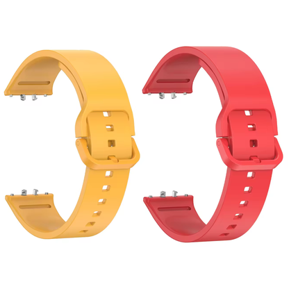 Valente Silicone Watch Straps Compatible for Samsung Galaxy Fit 3 (Pack of 2)