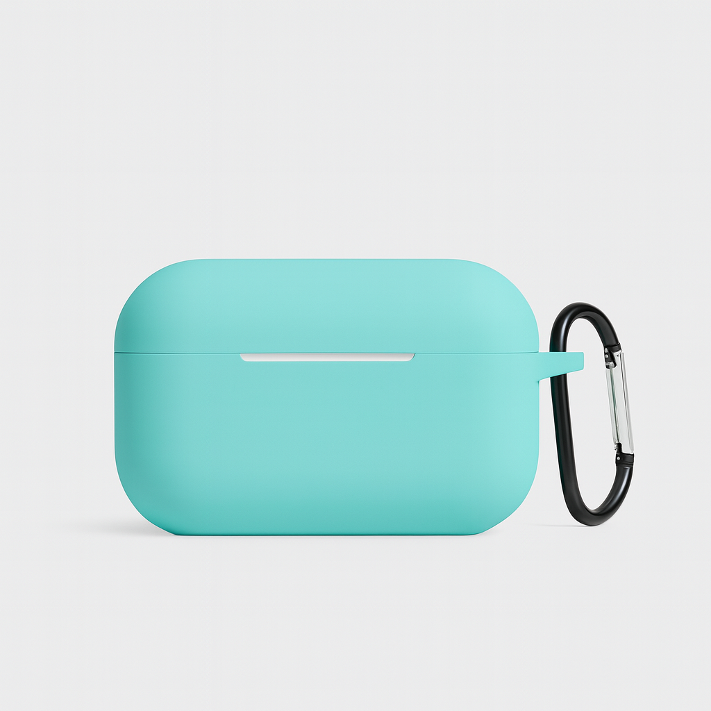 Valente Protective Silicone Case Compatible with AirPods Pro 3 – Shockproof Cover with Carabiner Clip & Full Protection