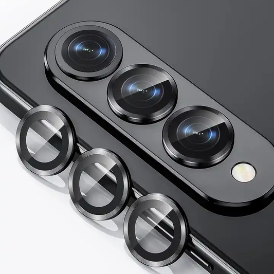 protective camera lens rings for the Samsung Galaxy Z Fold 5, priced at ₹99.