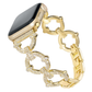 Valente Elegant 22mm Gold-Tone Ladies' Smartwatch Strap