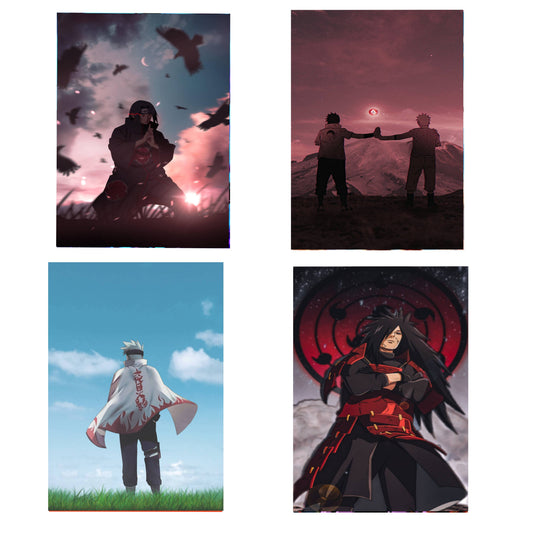 Valente Ultimate Posters Collection: 4x6 Inch Anime, Cartoon & Motivational Stickers - Vibrant, Durable (Pack of 12  Posters )