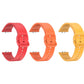 Valente Silicone Watch Straps Compatible for Samsung Galaxy Fit 3 (Pack of 3)