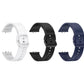 Valente Silicone Watch Straps Compatible for Samsung Galaxy Fit 3 (Pack of 3)