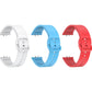 Valente Silicone Watch Straps Compatible for Samsung Galaxy Fit 3 (Pack of 3)