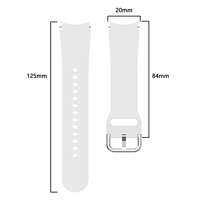 Samsung Galaxy Watch 4 5 6 Silicone Replacement Straps Valente Store