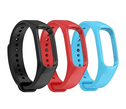 Valente Soft Silicone Smart Band Straps compatible with One Plus Smart Band (Pack of 3)