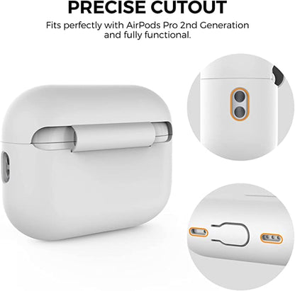 Valente Hard Silicone Shockproof Protective Case for Airpods Pro 2nd Generation (Cover Only)