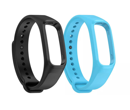Valente Soft Silicon Adjustable Band Strap Compatible for OnePlus Smart Band and Oppo Smart Band (Pack Of 2)