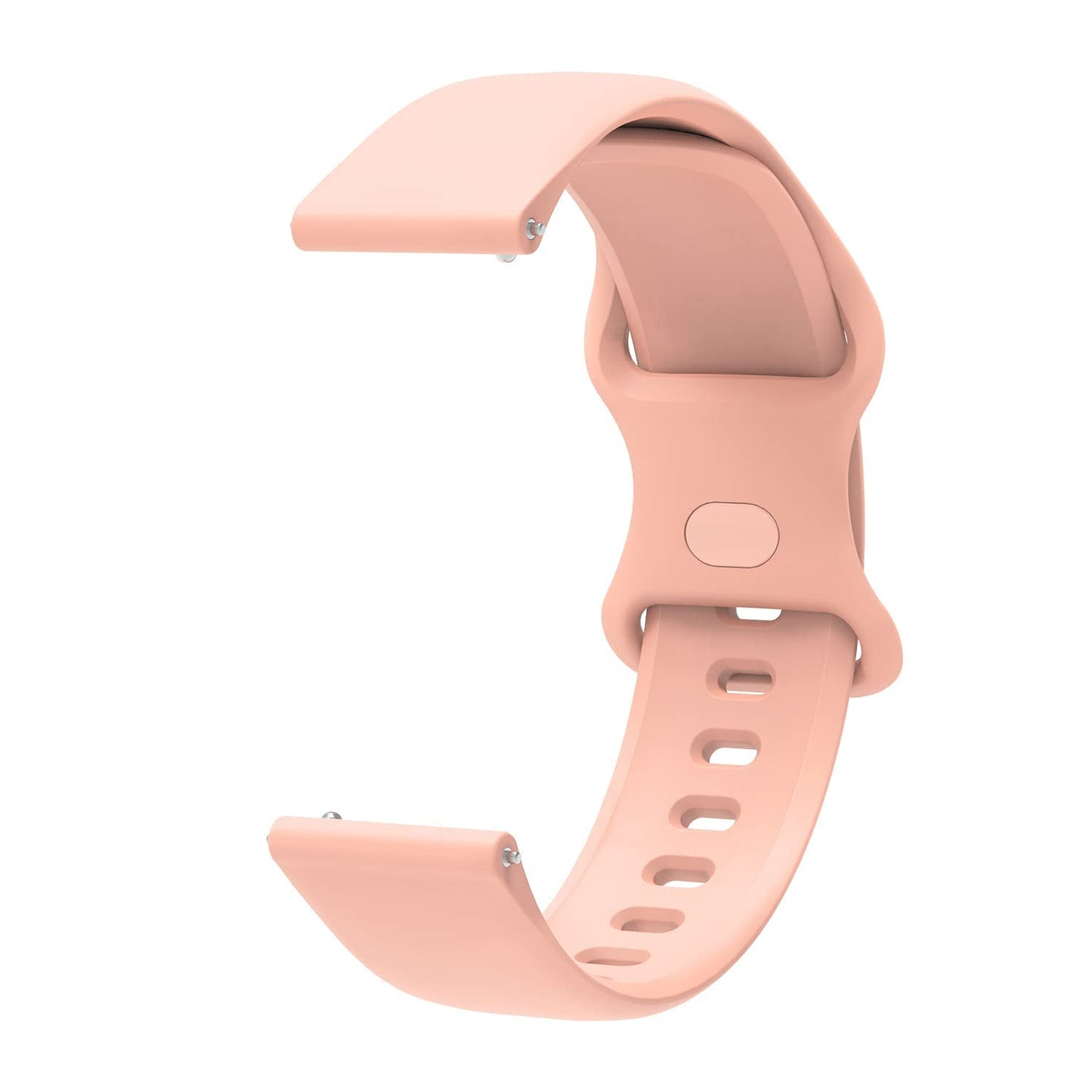Valente Silicone Double Lock 20mm Watch Strap Compatible with Galaxy Watch Active 2(40mm & 44mm),Active(40mm), Watch 3(41mm),Amazfit Bip,GTR(42mm),GTS & GTS 2 Mini,Dizo Watch 2, Oneplus Nord Watch