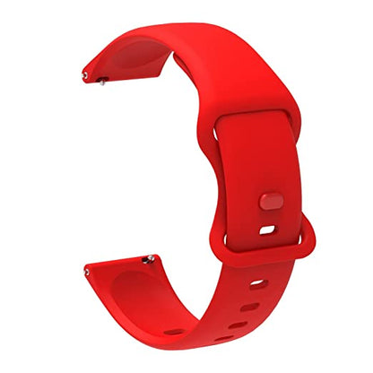 Valente Silicone Double Lock 20mm Watch Strap Compatible with Galaxy Watch Active 2(40mm & 44mm),Active(40mm), Watch 3(41mm),Amazfit Bip,GTR(42mm),GTS & GTS 2 Mini,Dizo Watch 2, Oneplus Nord Watch