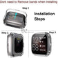 Valente Soft TPU Shockproof Screen & Body Protector Cases Compatible with Fitbit Versa 3/ Sense Only
