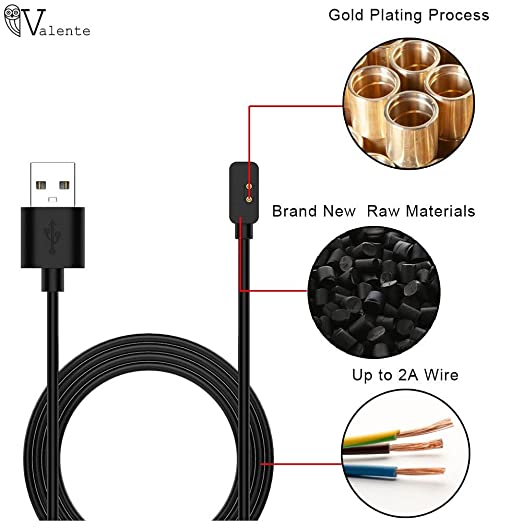 Valente USB Magnetic Charging Cable for redmi Band pro, redmi Watch 2 , redmi Watch 2 lite