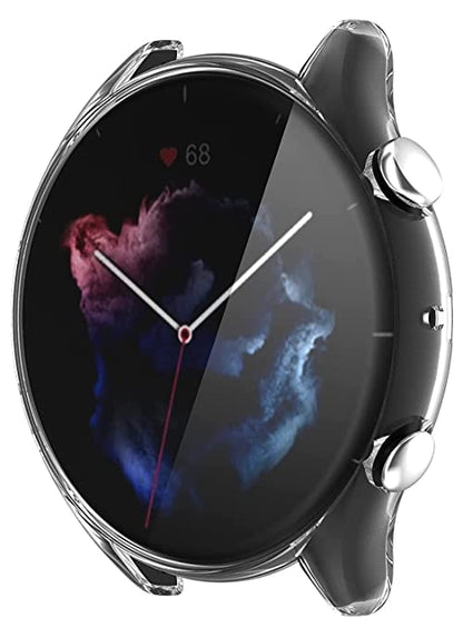 Valente Soft TPU Full Front Screen Protector and Guard for Amazfit GTR 3 & GTR 3 Pro Smartwatch