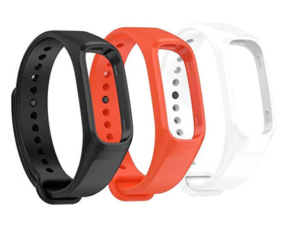 Valente Soft Silicone Smart Band Straps compatible with One Plus Smart Band (Pack of 3)