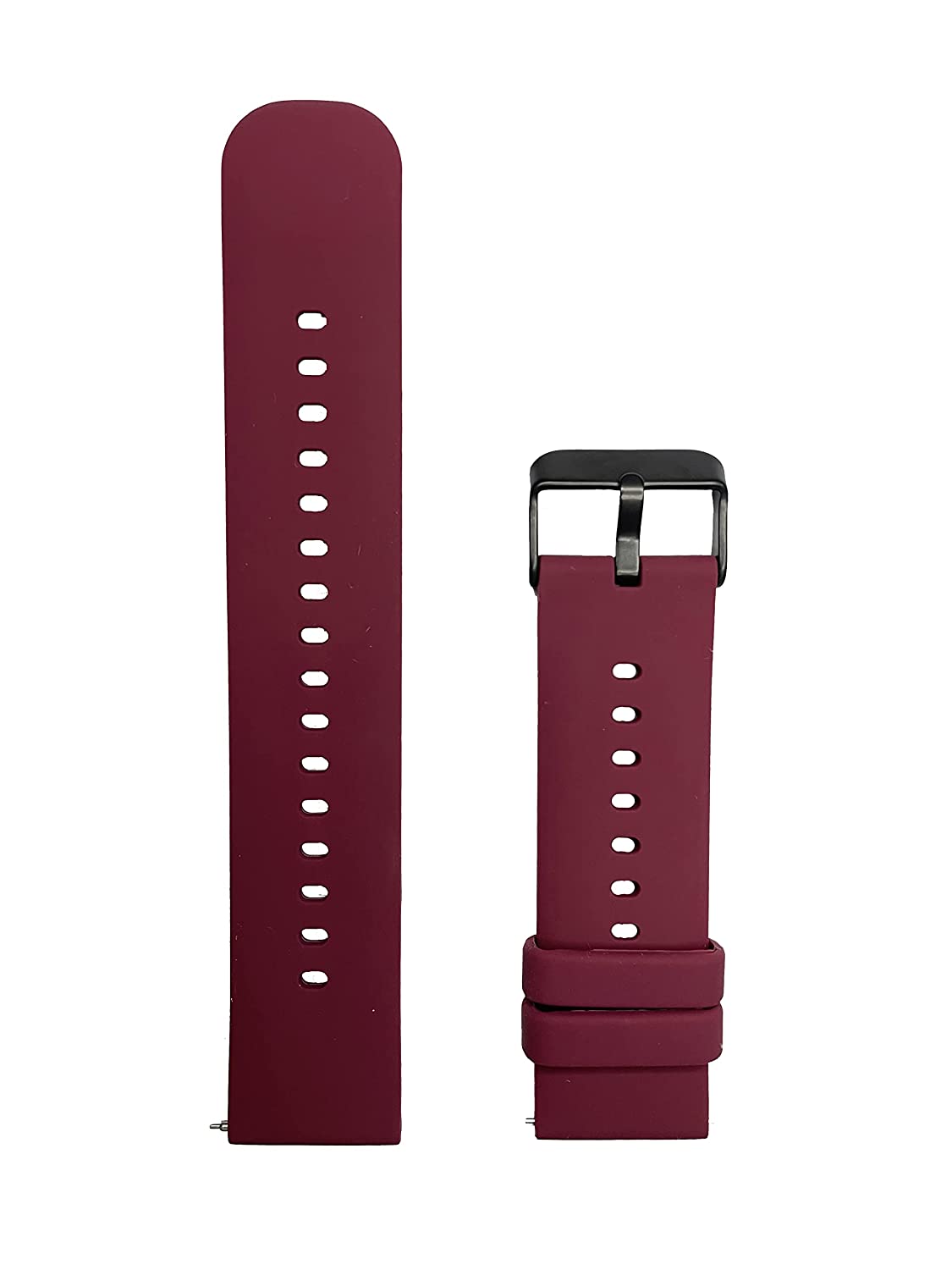 Valente Premium Silicone Buckle 22 mm Watch Strap Compatible with Noise Colorfit Pro 3,Assist,Colorfit Ultra,Oneplus Watch,Fossil Gen 5E 44mm, Gen 5(44mm),Realme Watch 2 Pro.