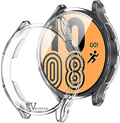 Valente Bumper Case Cover with Built-in Screen Protector Case Compatible with Samsung Galaxy Watch 4