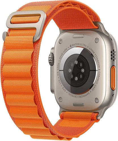 Valente Nylon Alpine Loop 42/44/45/49mm Strap Compatible with Apple Watch Series 8,7,6,5,SE,Ultra