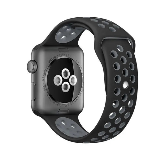 Valente Fire-Boltt sporty strap black grey dual colour for Ring BSW005 Call BSW014