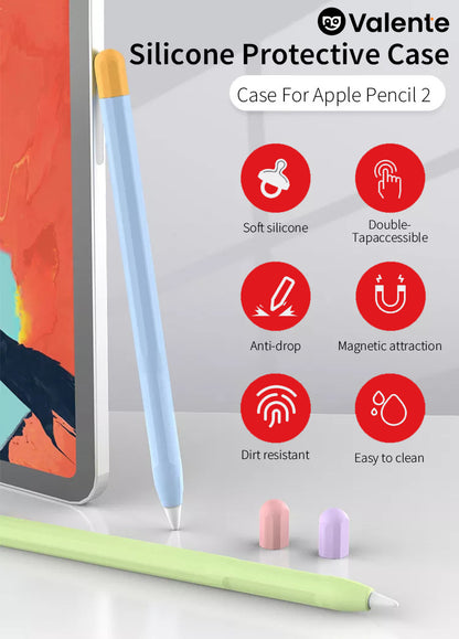Valente Ultra Thin Silicone Skin Cover For Apple Pencil 2nd Gen Only (Stylus not included)