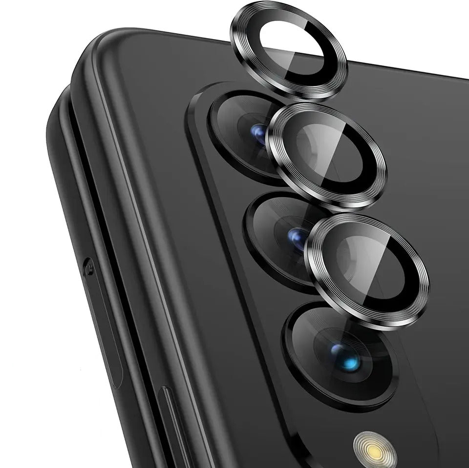 Valente Scratch resistant camera lens protector for Samsung Galaxy Z Fold 4 (Color - Black)
