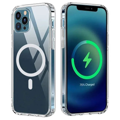 Valente Hard Polycarbonate Anti-Yellowing MagSafe Transparent Case Cover for Apple Iphone 14 Pro