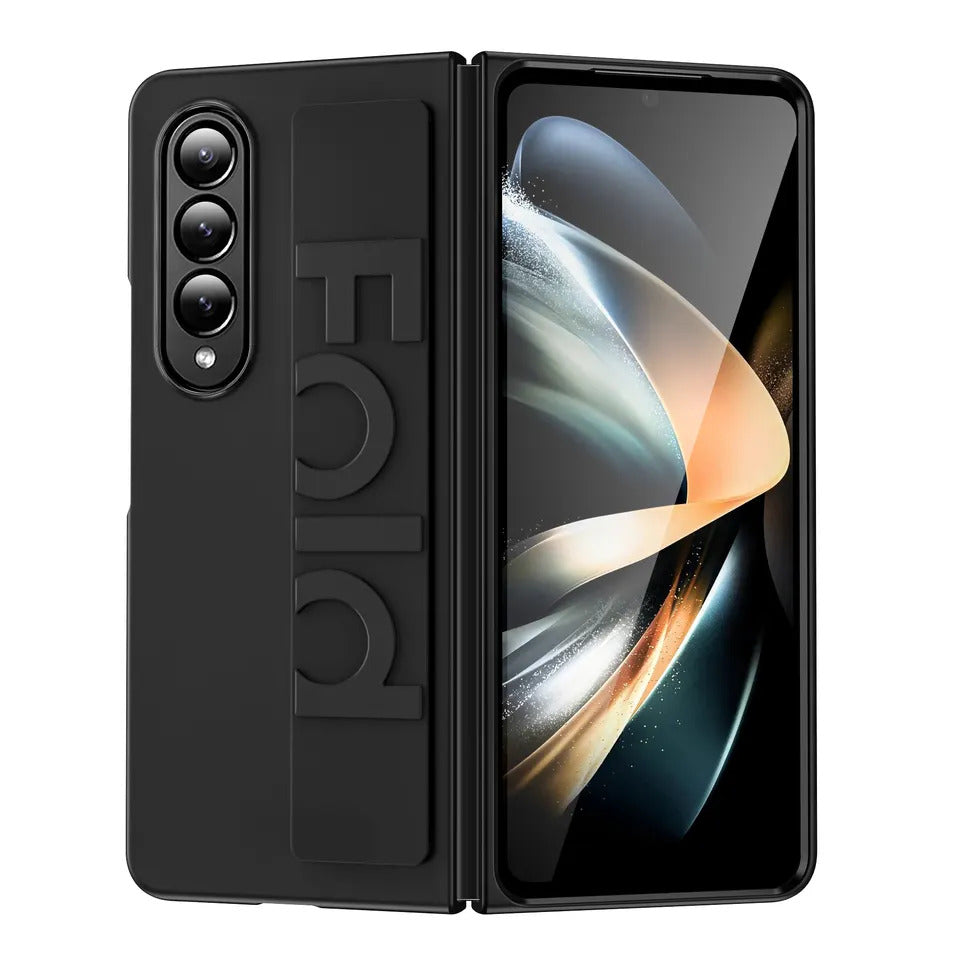 Valente hard polycarbonate case black with wrist strap for Samsung Galaxy Z Fold 4